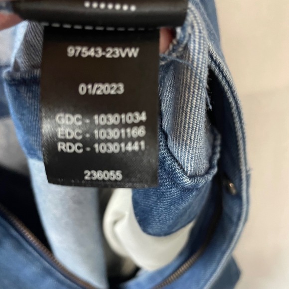 Harley Davidson Denim Romper Jumpsuit Women's 2W‎ Plus Size Short Sleeve - Picture 8 of 10